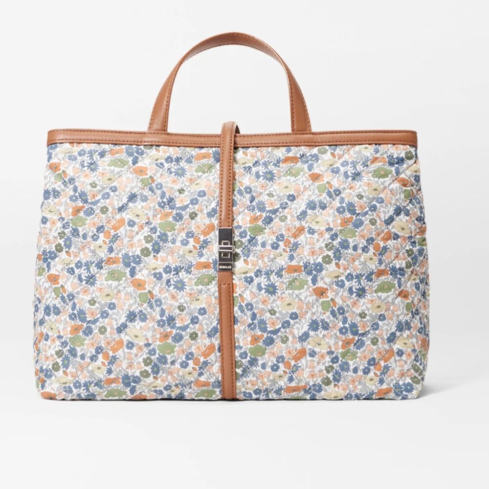 MZ Wallace Medium Astor Liberty Fabric Poppy Forest Floral Crossbody Handbag